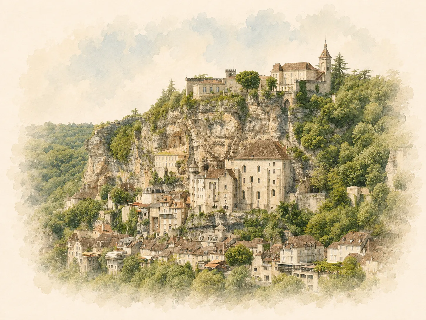 Rocamadour, site emblématique du Lot à découvrir depuis Cajarc